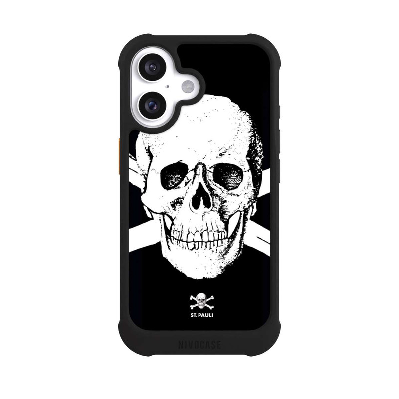 iPhone 16 NIVOmax FC St.Pauli CloseupSkull
