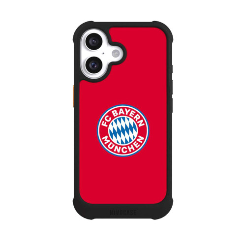 Apple iPhone 16 NIVOmax FCB Logo auf Rot