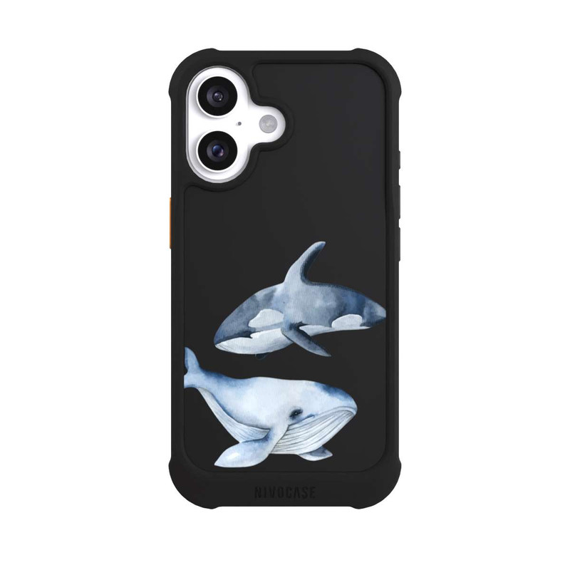 iPhone 16 NIVOmax Baleines transparentes