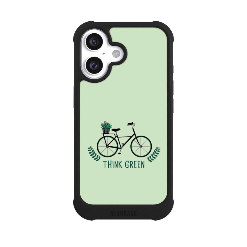 iPhone 16 NIVOmax Think Green Fahrrad