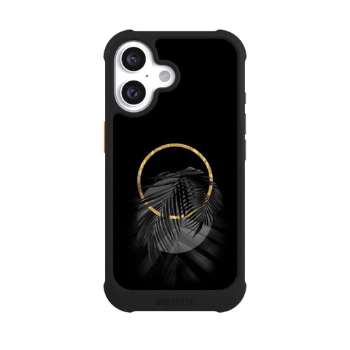 Apple iPhone 16 NIVOmax Feuille tropicale noire