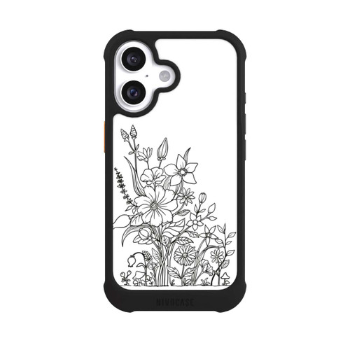 Apple iPhone 16 NIVOmax Flowers Line Art