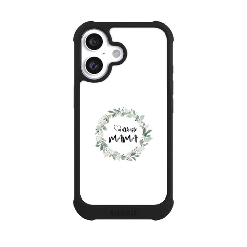 Apple iPhone 16 NIVOmax Weltbeste Mama Blumenkranz