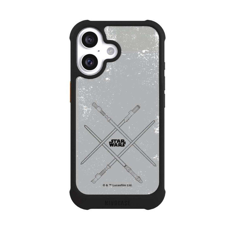 iPhone 16 NIVOmax Lichtschwerter Grau