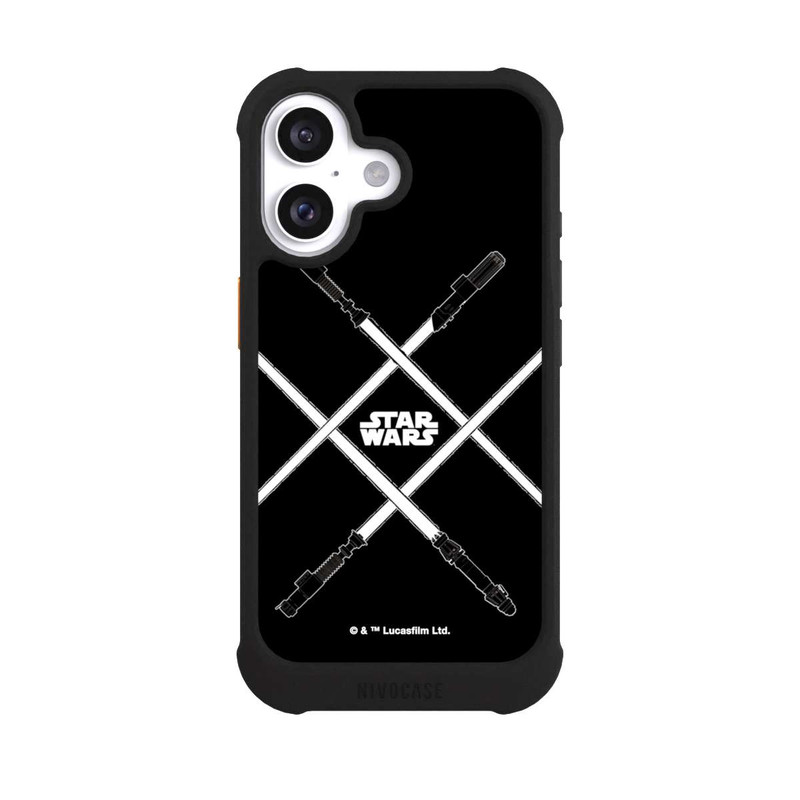 iPhone 16 NIVOmax Lichtschwerter Schwarz