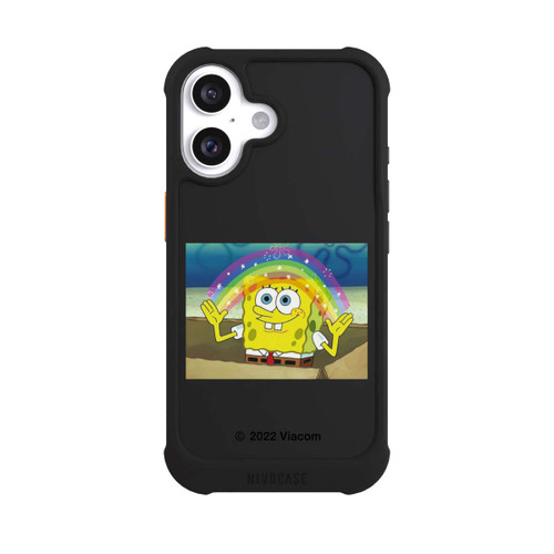 Apple iPhone 16 NIVOmax Spongebob - Rainbow Meme transparent