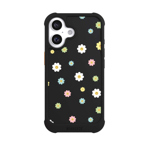 Apple iPhone 16 NIVOmax Flower Power klein transparent