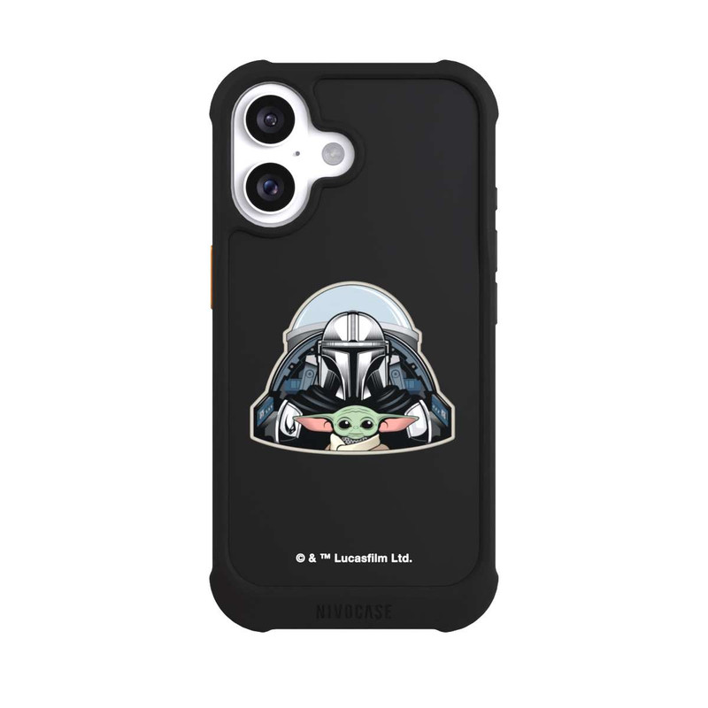 iPhone 16 NIVOmax Mando et Grogu Transparent