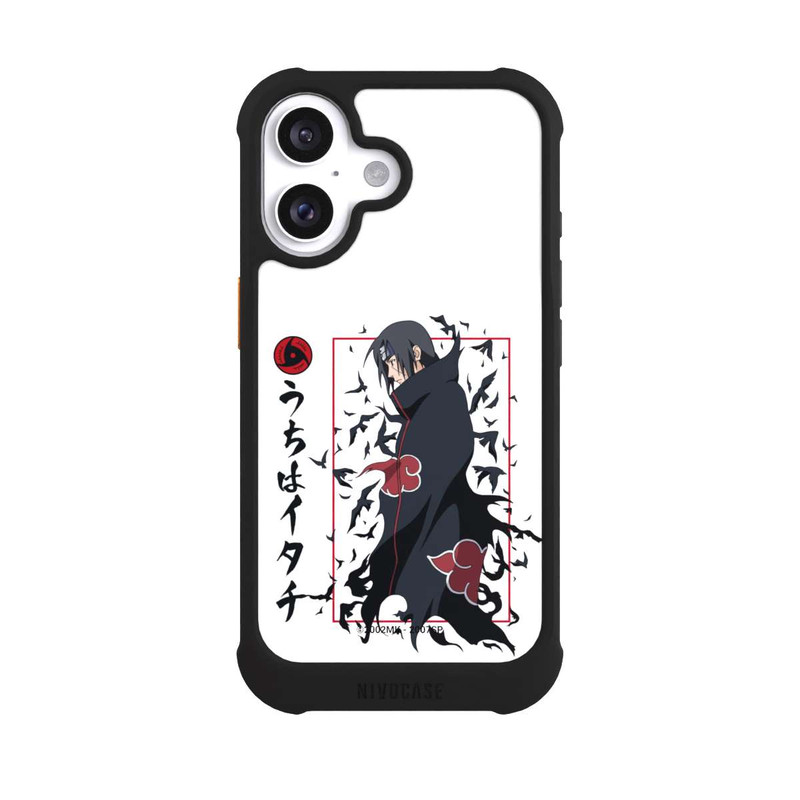 iPhone 16 NIVOmax Itachi Krähen Weiß