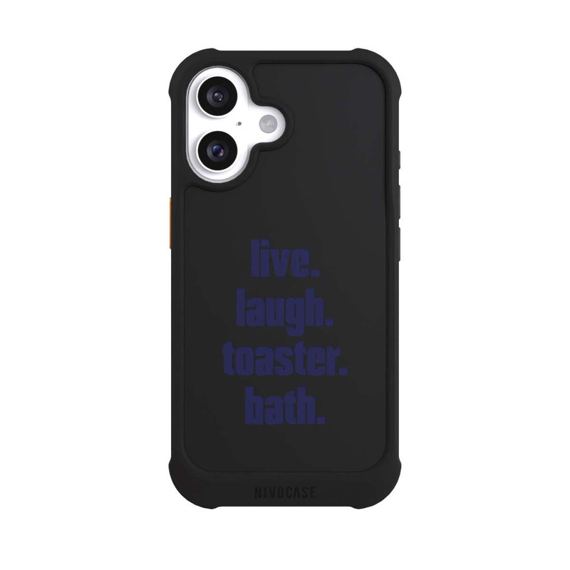 iPhone 16 NIVOmax Live. Laugh. Toaster. Bath.