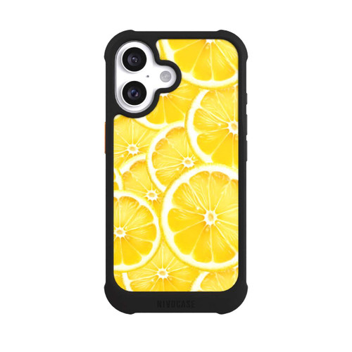 Apple iPhone 16 NIVOmax Zitrone Muster
