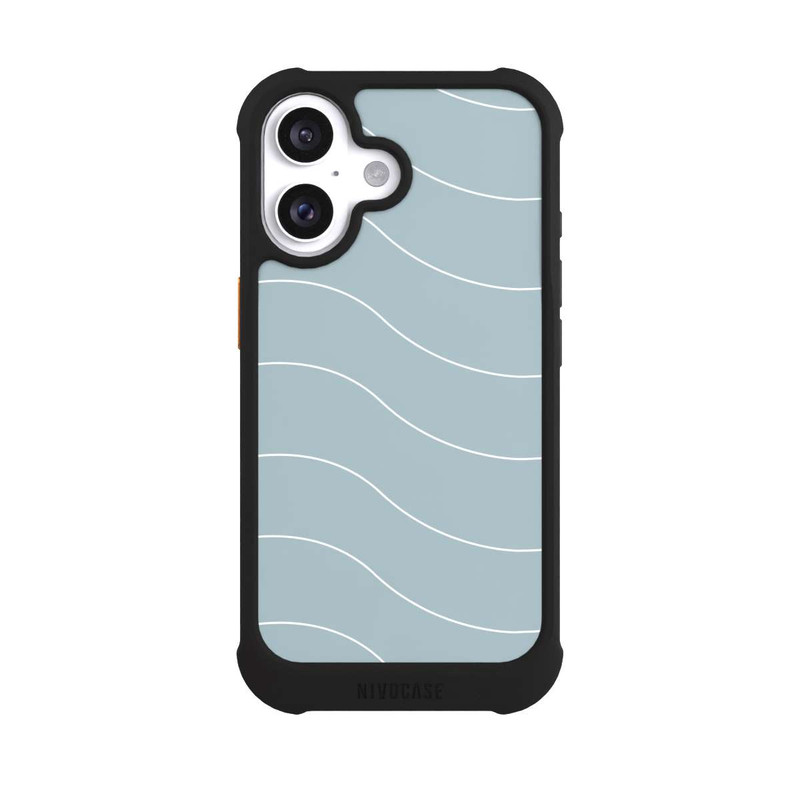 iPhone 16 NIVOmax Trendy Lines White Green