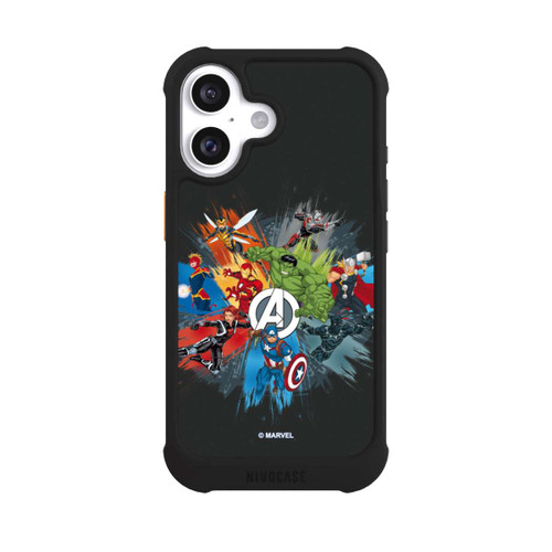 Apple iPhone 16 NIVOmax Marvel's Avengers Black