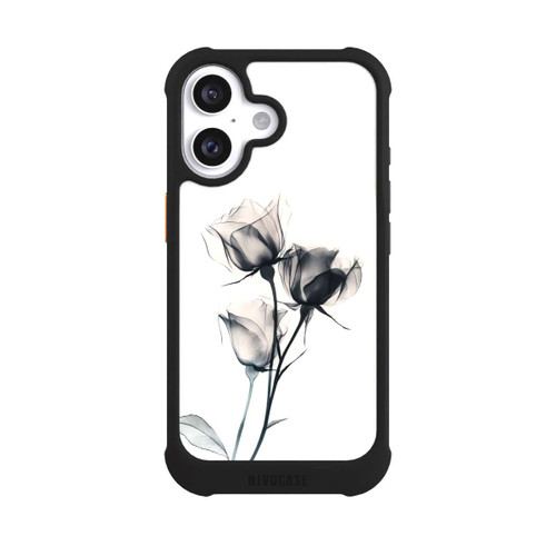 Apple iPhone 16 NIVOmax Schwarze Blume
