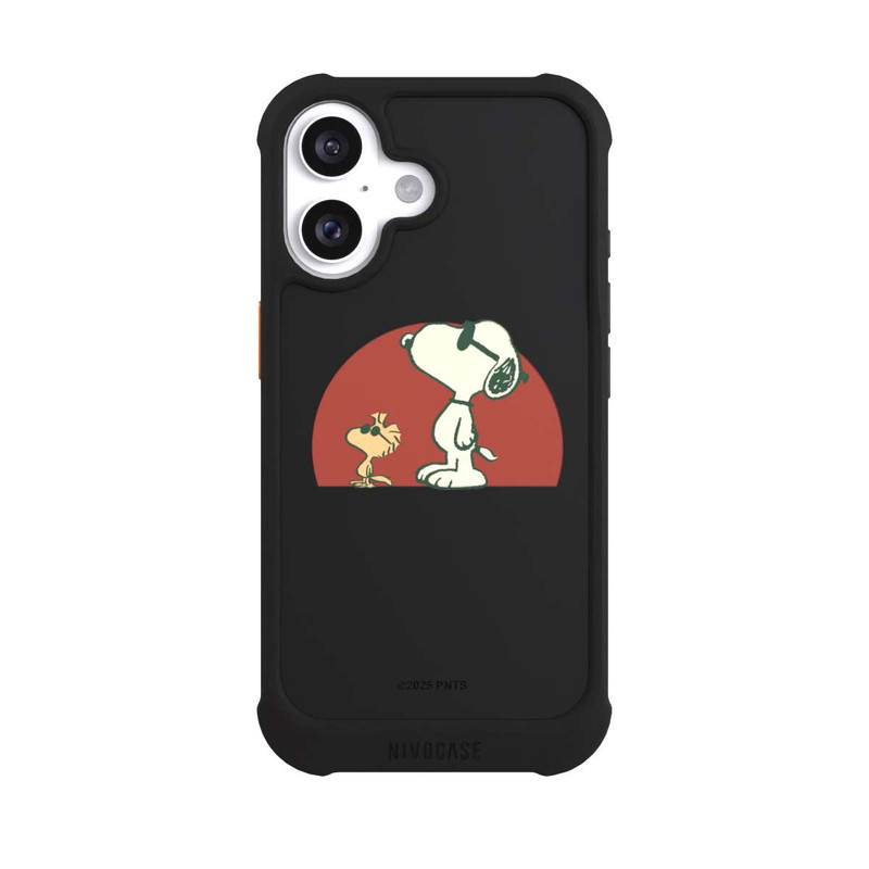 iPhone 16 NIVOmax Snoopy Woodstock Far Out transparent