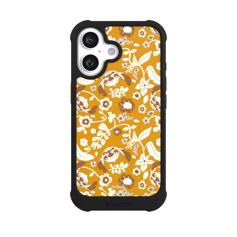 iPhone 16 NIVOmax Stitch Floral Mustard Pattern