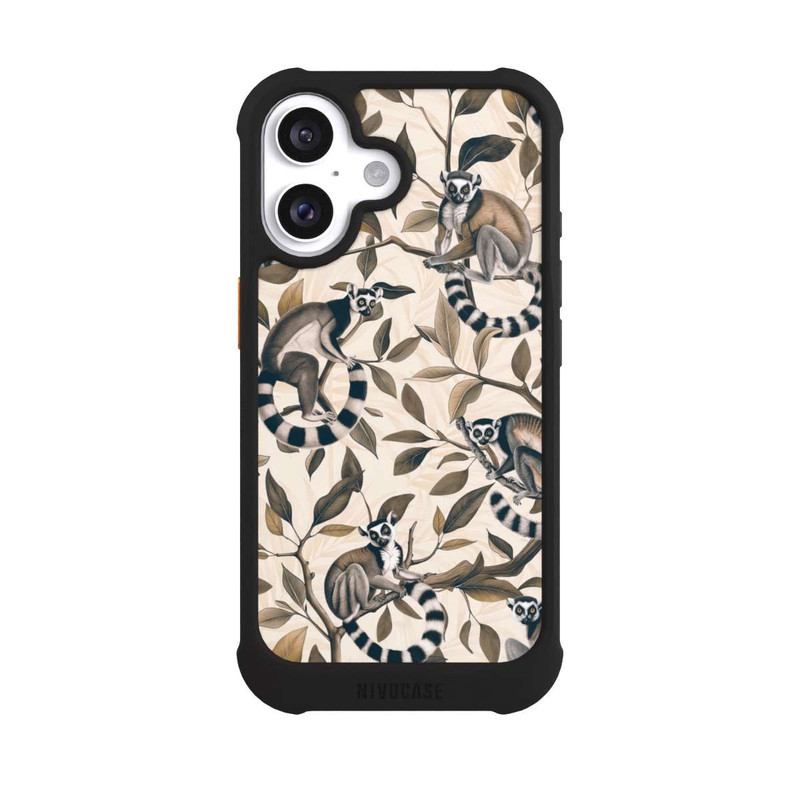 iPhone 16 NIVOmax Lush Tropical Lemur Paradise