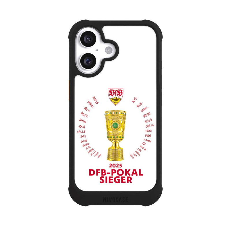 iPhone 16 NIVOmax VfB DFB-Pokal Sieger Weiß