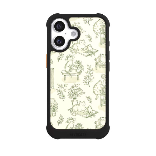 Apple iPhone 16 NIVOmax Chonky Cats Toile de Jouy