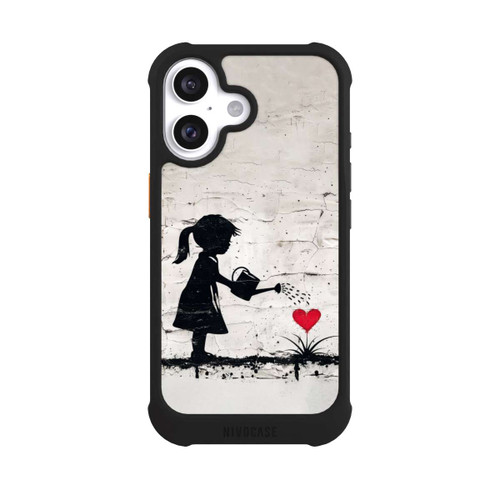 Apple iPhone 16 NIVOmax Girl Watering Bunch of Flowers 