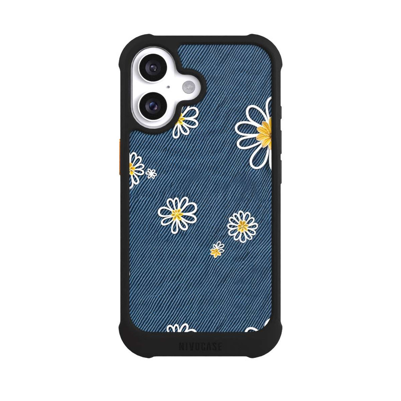 iPhone 16 NIVOmax Jeans Flowers Pattern with AI