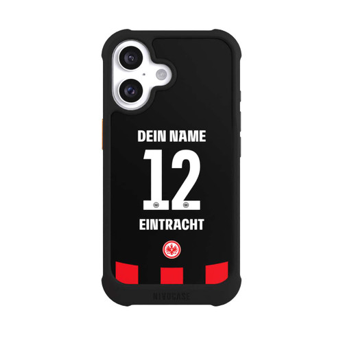 Apple iPhone 16 NIVOmax Eintracht Frankfurt Trikot Personalisierbar 25-26