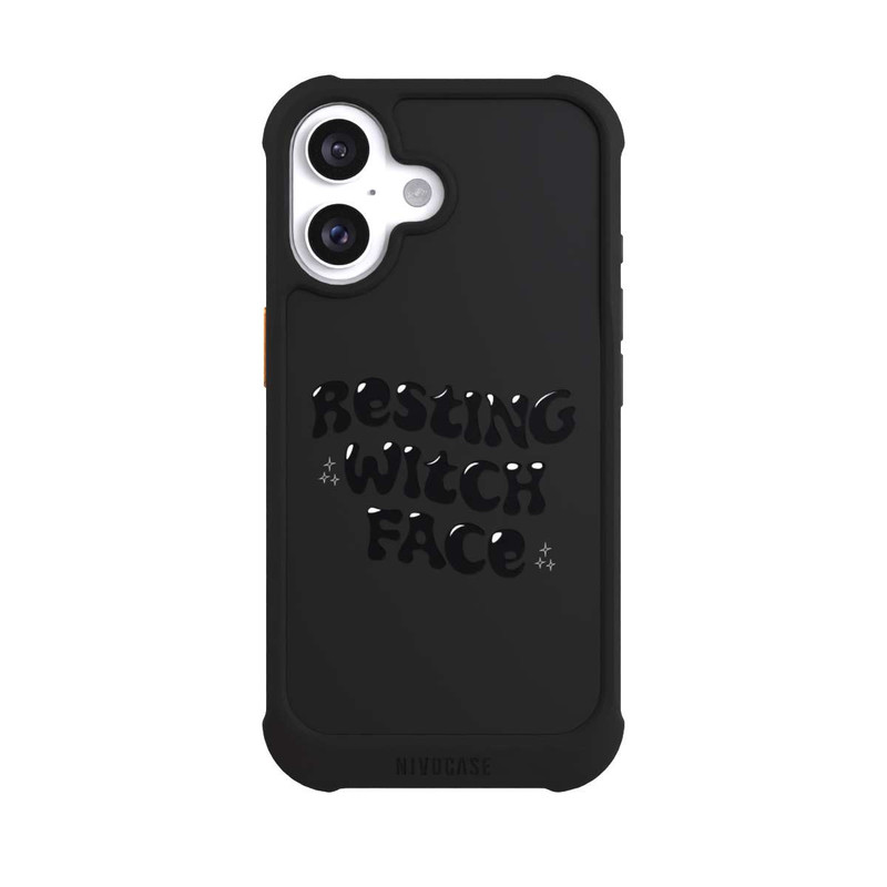 iPhone 16 NIVOmax Resting Witch Face Transparent