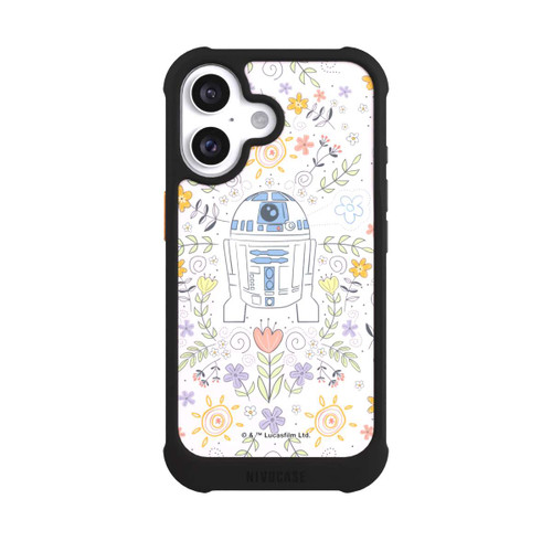 Apple iPhone 16 NIVOmax R2D2 Blumen Muster
