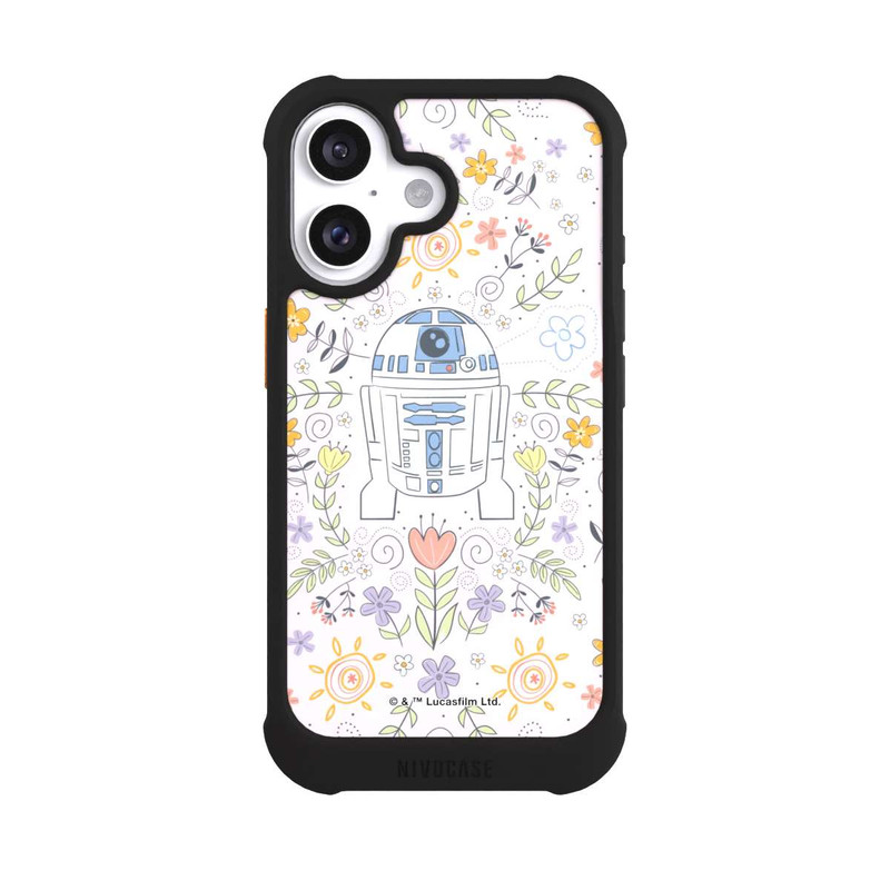 iPhone 16 NIVOmax R2D2 Blumen Muster