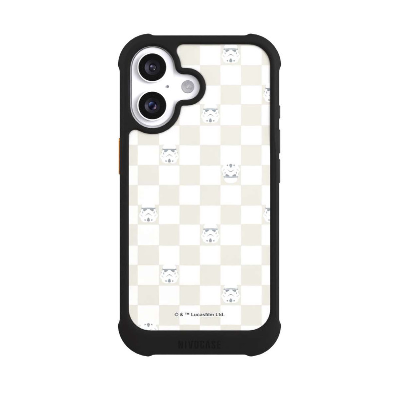 iPhone 16 NIVOmax Stormtrooper Checked Pattern Beige