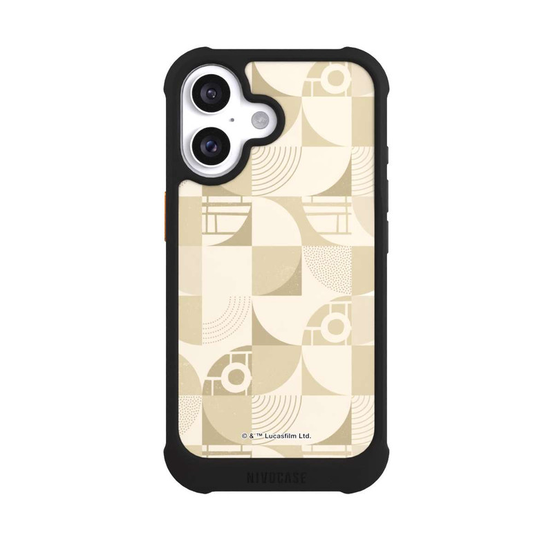 iPhone 16 NIVOmax R2D2 Bauhaus Style Beige