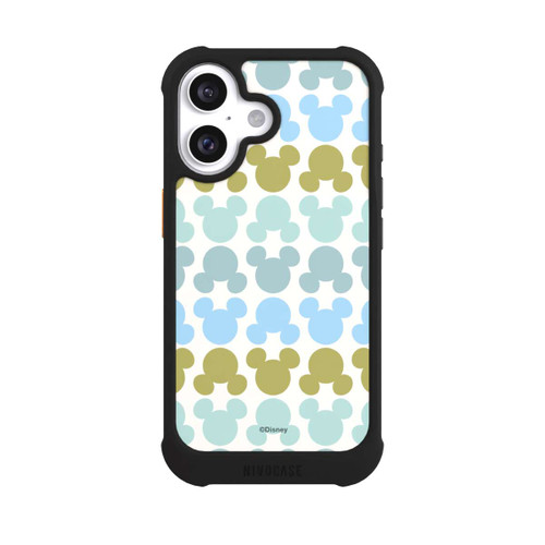 Apple iPhone 16 NIVOmax Disney Mickey Icon Pattern Green and Blue