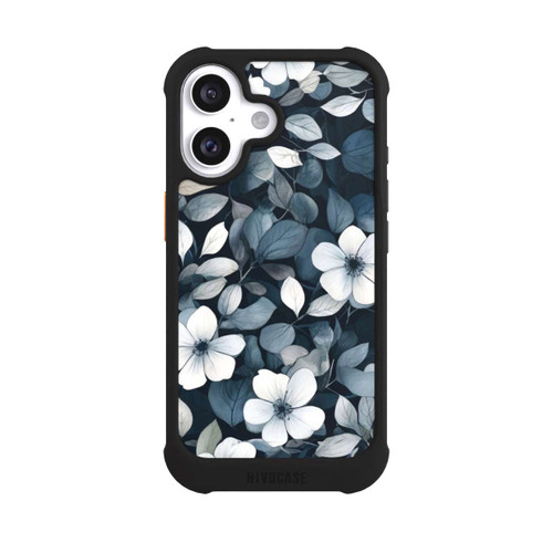Apple iPhone 16 NIVOmax Blaue Negativblumen mit KI