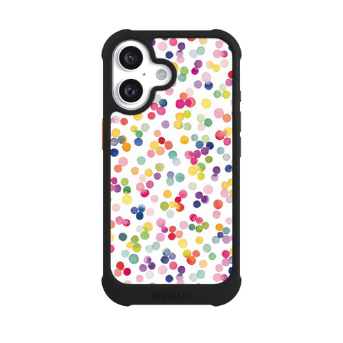 Apple iPhone 16 NIVOmax Watercolour Punkte Bunt