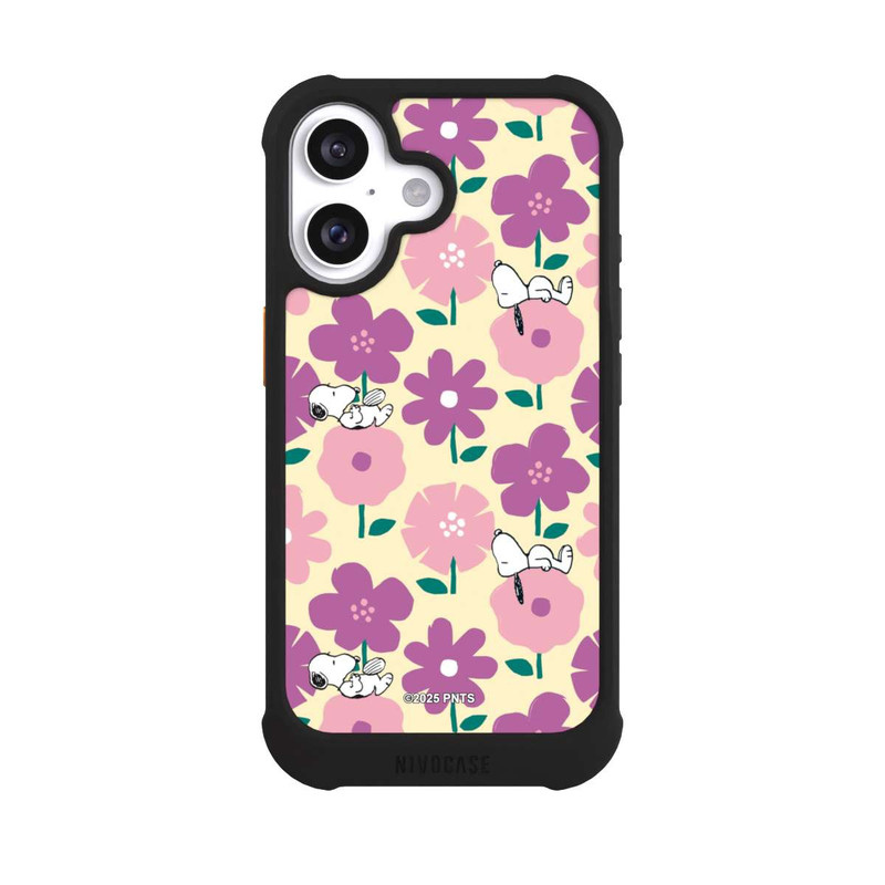 iPhone 16 NIVOmax Peanuts Flower Pattern Yellow