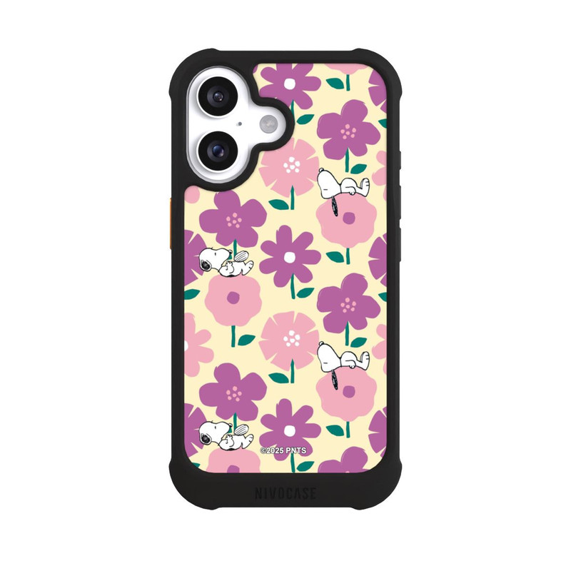 iPhone 16 NIVOmax Peanuts Flower Pattern Yellow