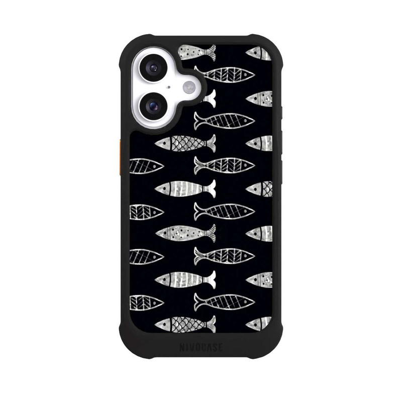 iPhone 16 NIVOmax Black Fishy Theme