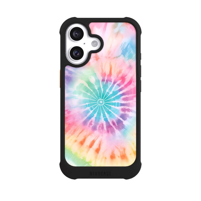 iPhone 16 NIVOmax Rainbow Color Tie Dye 