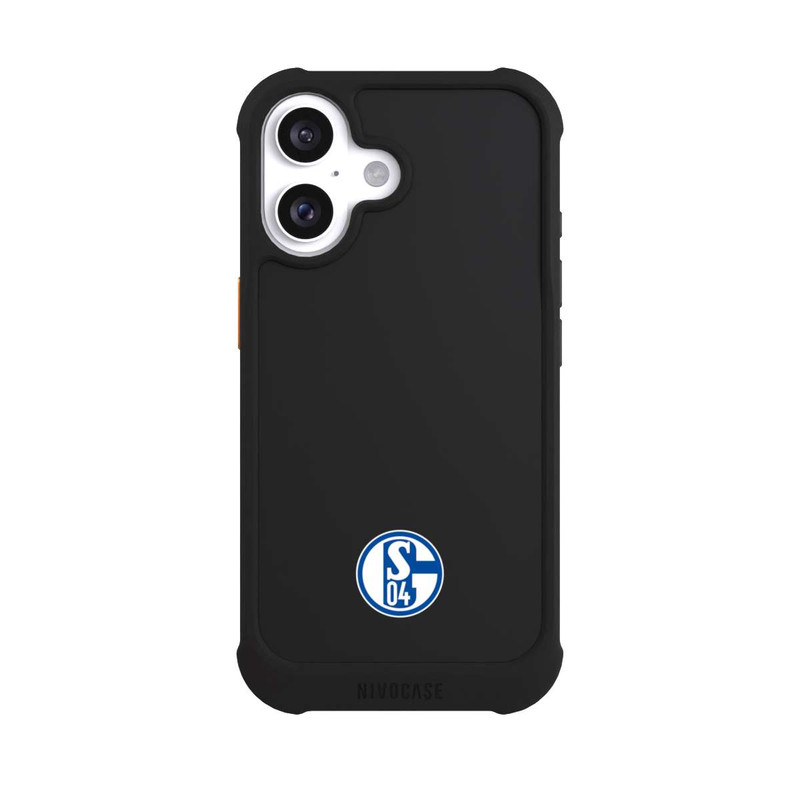 iPhone 16 NIVOmax FC Schalke 04 Logo Klein Transparent