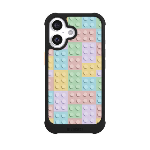 Apple iPhone 16 NIVOmax Buntes Blockmuster