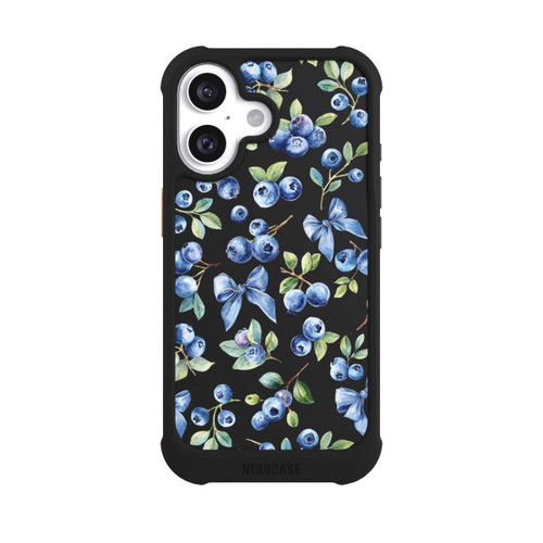 Apple iPhone 16 NIVOmax Blaubeere Schleifen Transparent mit KI