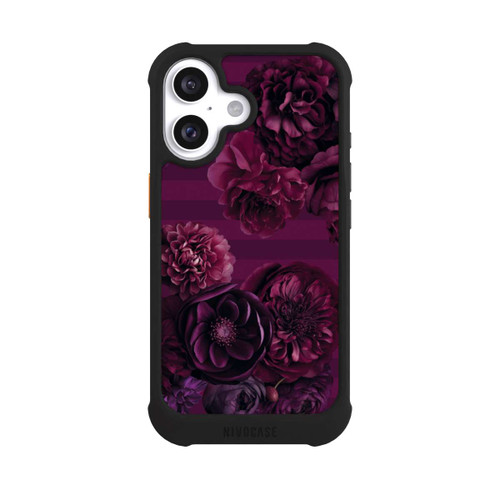 Apple iPhone 16 NIVOmax Majestic Baroque Blossom Dream Burgundy Pink with AI