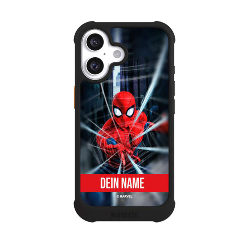 Apple iPhone 16 NIVOmax Spiderman Webs in Action customisable