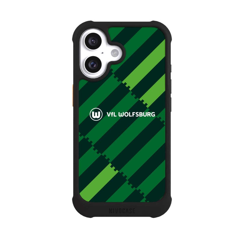 iPhone 16 NIVOmax VfL Wolfsburg Logo Zinnenrapport