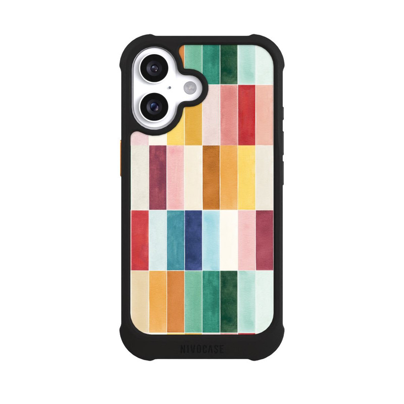 iPhone 16 NIVOmax Modern Craft Geometric Rectangular Tiles