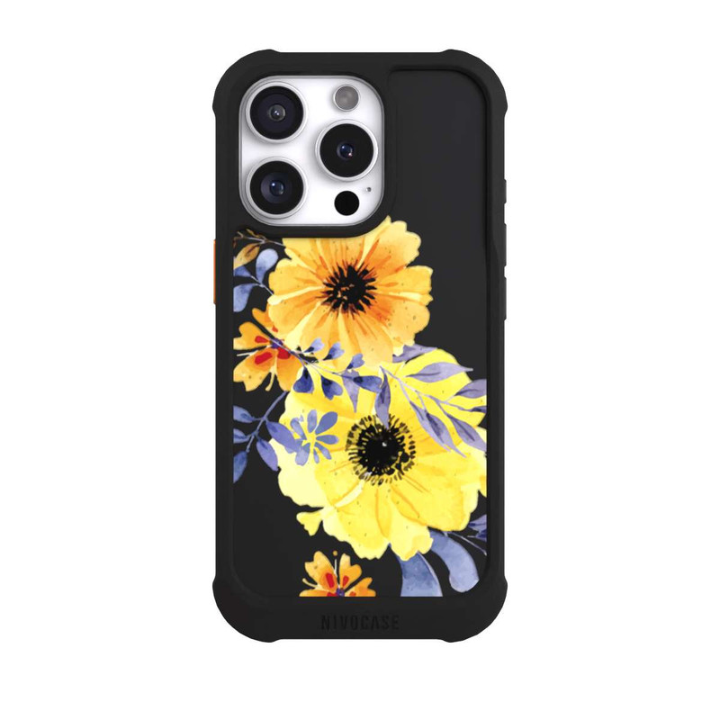 iPhone 16 Pro NIVOmax Fleurs Suédoises Jaunes