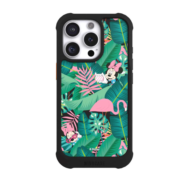 iPhone 16 Pro NIVOmax Minnie Summer Palmblätter ohne Hintergrund