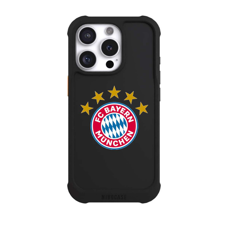 iPhone 16 Pro NIVOmax FCB Logo with stars - transparent