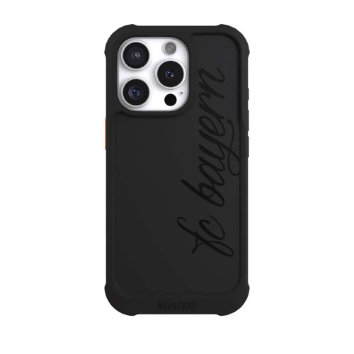 Apple iPhone 16 Pro NIVOmax Schwarzes FCB Girlmotiv - ohne Hintergrund