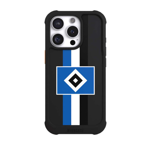 Apple iPhone 16 Pro NIVOmax HSV Streifen - Blau-Weiß-Schwarz - ohne Hintergrund